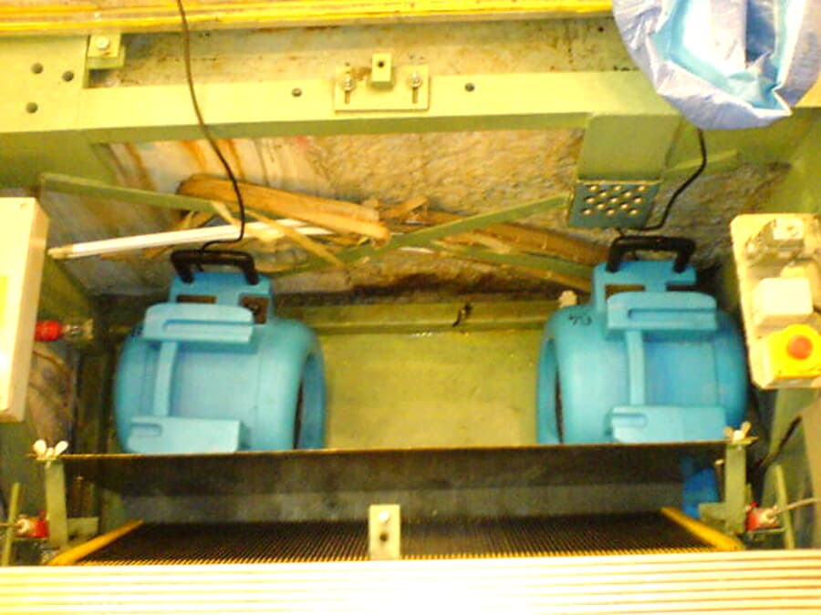 Drying the affected area