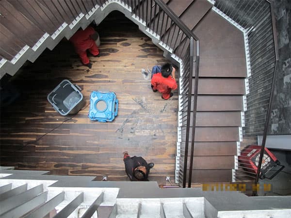 Commercial fire & soot restoration project
