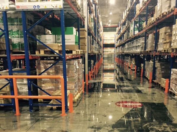 Commercial water damage & leakage recovery project